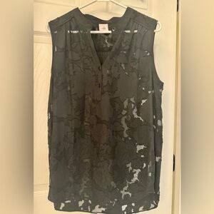 Cabi black lace top. Size M
